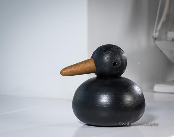 Relaxende Dänische Ente schwarz (10 cm)